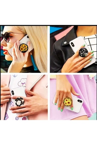 ÇEÇEN HOME (2 Adet) Esnek Yüzük Telefon Tutacağı
