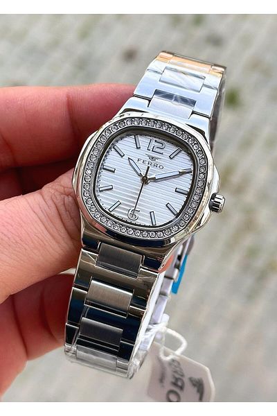 FERRO Waterproof Steel Case Steel Cord Women's Wristwatch