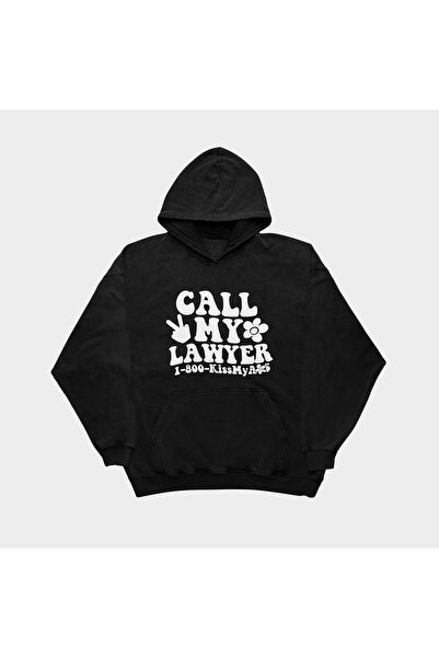 SVART WEAR Pozovite mog advokata dizajniran crni Oversize kroj dres