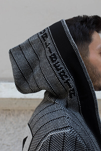 Valiberta Light Gray Men's Archer Poncho Cardigan