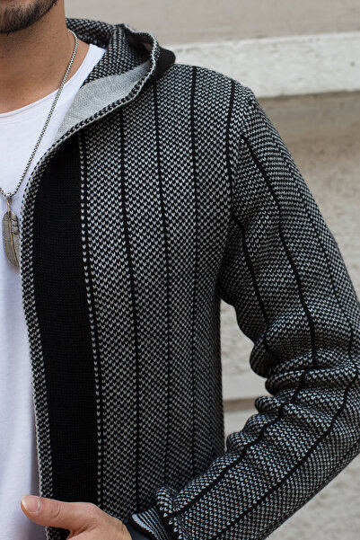 Valiberta Light Gray Men's Archer Poncho Cardigan