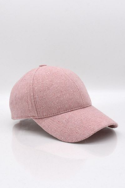 Külah Women's Pink Wool Winter Baseball Cap Hat