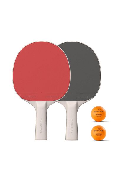 Decathlon مجموعة تنس الطاولة بونجوري - مضاربين مع 3 كرات