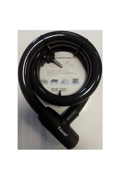 Tonyon Ty-4520 25x1500mm Thick Rope Lock Black