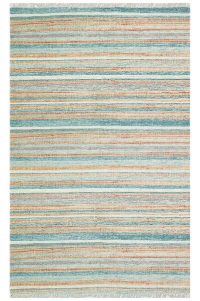 Eko Halı ASOS AS 04 BLUE Jüt Hasır Görünümlü Hav Toz Vermez Çift Taraflı Yıka...