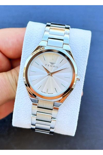 FERRO Waterproof Steel Cord Women's Wristwatch