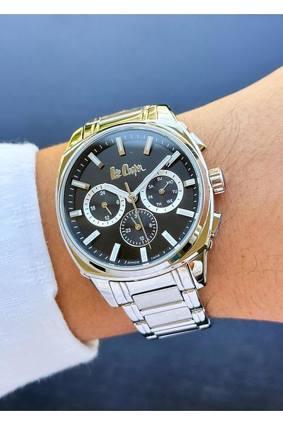 Lee Cooper Steel Case Steel Cord Men's Wristwatch