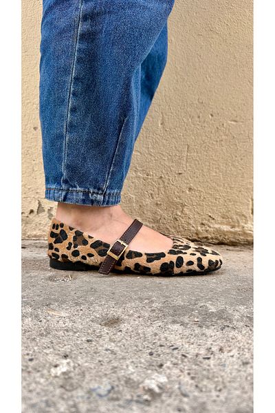 Sister in Love Balerini pentru damă Jane Leopard cu o singură curea