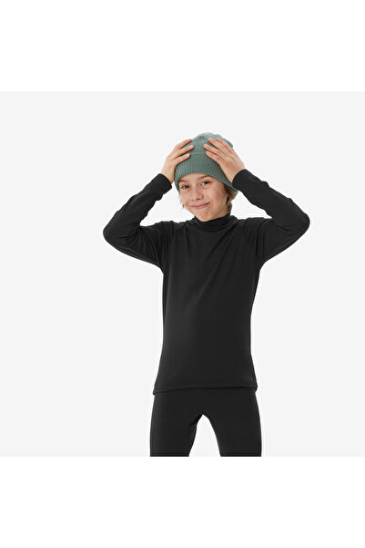 Decathlon Schi negru pentru copii - lenjerie termică caldă, Bl 500