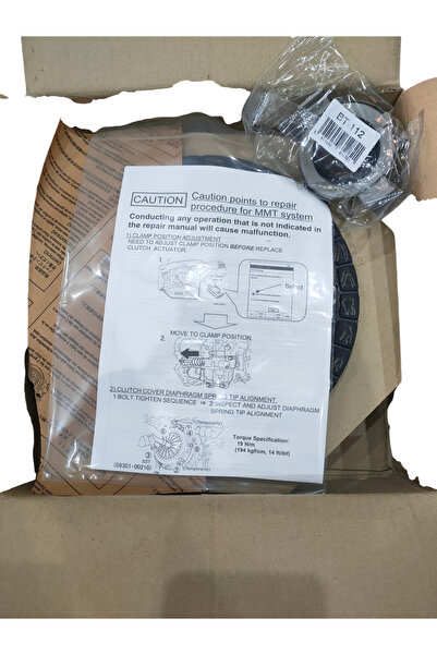 AISIN TOYOTA COROLLA-AURİS-YARİS 1,4 D4D DİZEL 5 İLERİ DİZEL OTOMATİK BASKI BALATA+DEBRİYAJ RULMAN