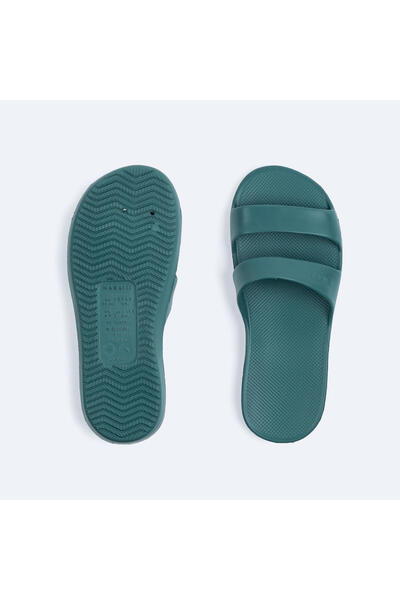 Decathlon Nabaiji Women's Pool Slippers - Khaki - Slap 100 Basic