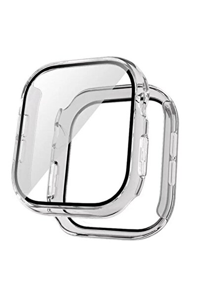Mi7a Apple Watch Series 10 Uyumlu 42 mm Ekran Koruyucu Kılıf Şeffaf