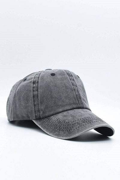 Külah Vintage Fabric Cotton Black Women's Hat Cap