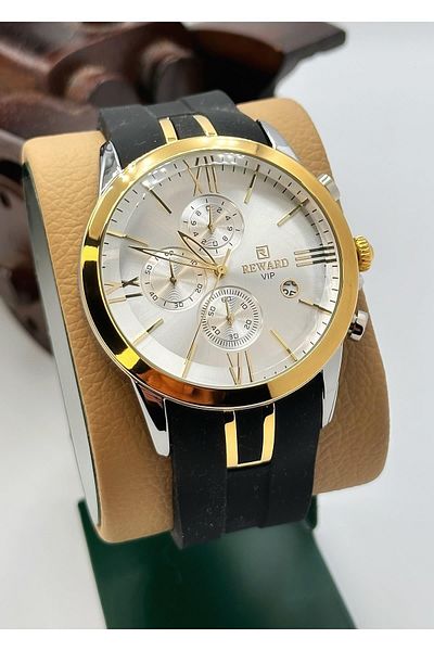 Reward Multi Function Silicone Cord Men's Wristwatch