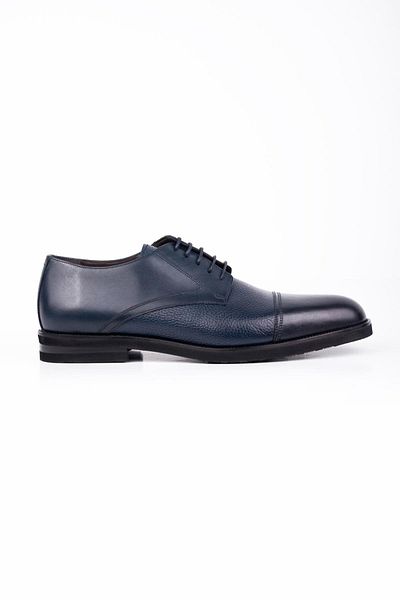 İmza Pantofi clasici cu șireturi antice, 100% piele, albastru închis 1033245151