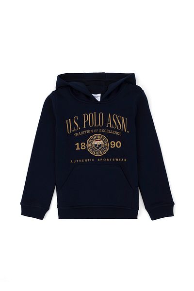 U.S. Polo Assn. Boy's Navy Blue Hooded Sweatshirt 50270795 -Vr033