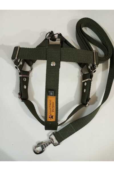 Loyal Friend Store köpek göğüs tasma HAKİ L BEDEN (55-65 Cm)