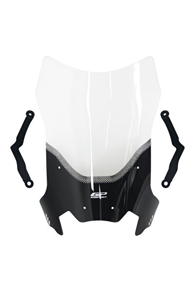 GP KOMPOZİT Gp Kompozit Cf Moto 250 Cl-x 2022-2024 Uyumlu Ön Tur Camı Şeffaf 55 Cm