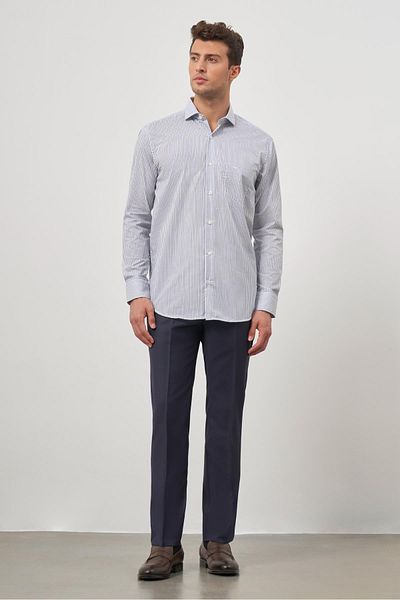 İmza Λευκό μακρυμάνικο Classic Comfort Fit Βαμβακερό βαμβάκι 1004245180