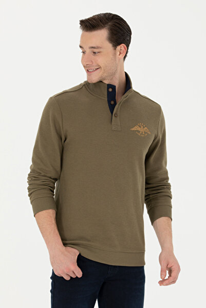 U.S. Polo Assn. Ανδρικό Φούτερ Χακί 50270850-VR027