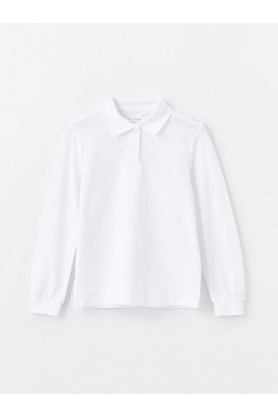 LC Waikiki Tricou de bază pentru fete LCW Polo Neck 2buc