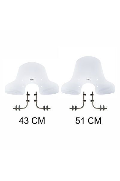 GP KOMPOZİT Peugeot Django 2015-2024 Uyumlu Ön Cam Şeffaf 51 cm