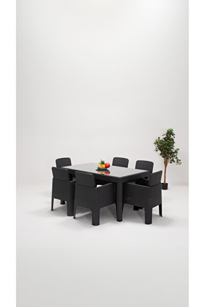 SANDALİE Apex 90x150 Camlı Bahçe&Balkon&Teras Mobilyası - Antrasit