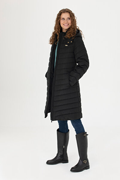 U.S. Polo Assn. Palton negru de damă 50271096 -VR046