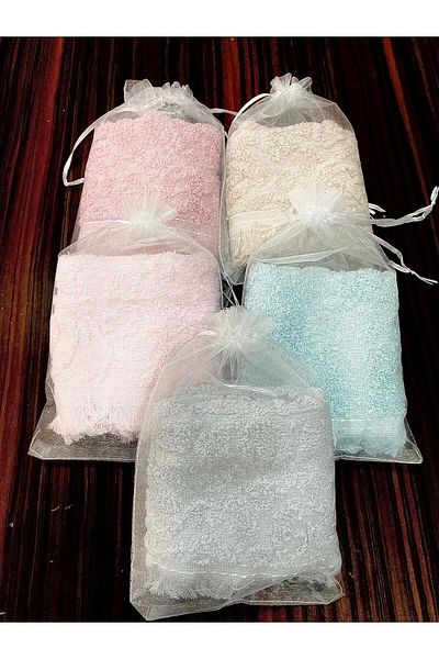 yörük tuhafiye Wedding Towel, (10 PCS) Mixed, Tulle Pouch (30X50CM TOWEL), Mawlid, Baby, Circumcision, Engagement Gift10