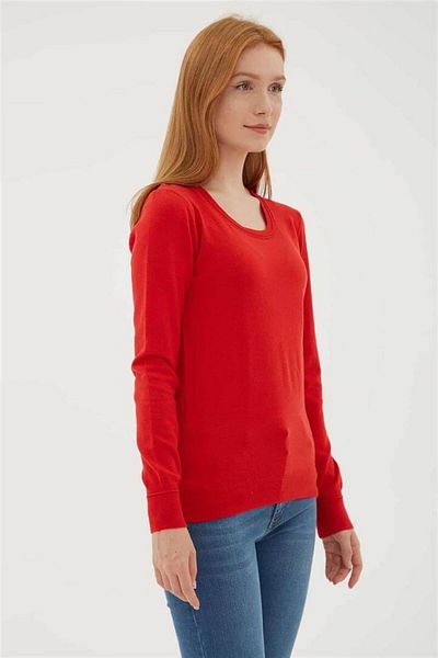 Fashion Friends 24K0779K1 Women's U-Neck Sweater