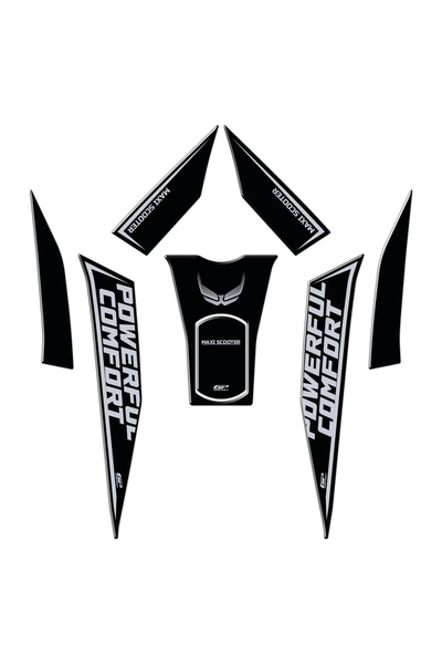 GP KOMPOZİT GP Kompozit RKS RZ250S 2024 Uyumlu Tank Pad Seti Siyah