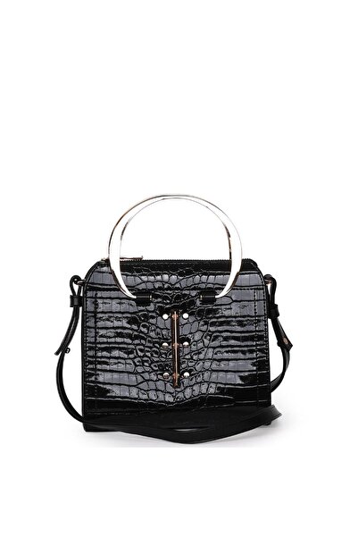 Matmazel Scheat Black Women's Hand and Shoulder Bag