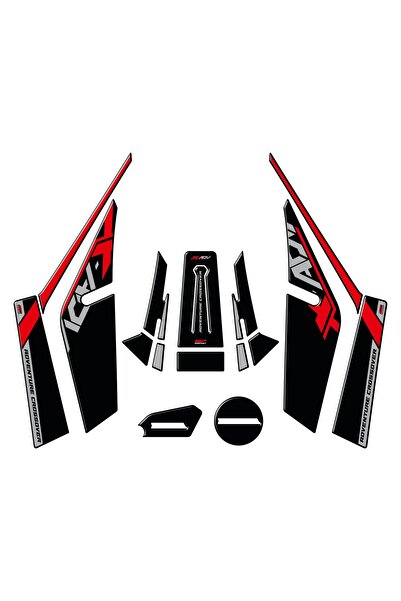 GP KOMPOZİT Honda X-ADV 2021-2024 Uyumlu Tank Pad Seti Kırmızı