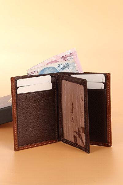 Grande 715 Модель Натуральна шкіра - Картковий гаманець TABA-KAHVE