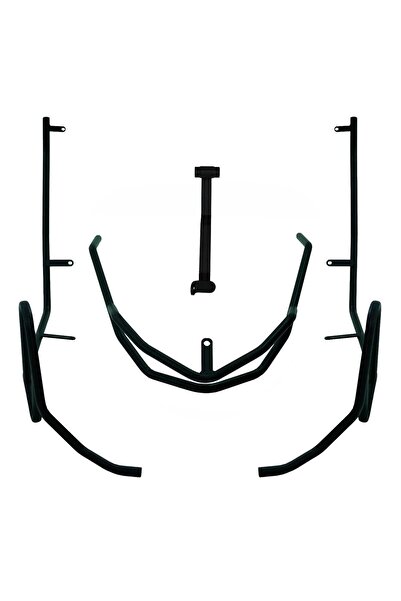 GP KOMPOZİT Yamaha NMAX 125 / 155 2021-2024 Uyumlu Motor Koruma Demiri Siyah