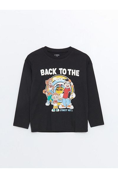 LC Waikiki Tricou cu mânecă lungă cu imprimeu pentru bebeluși