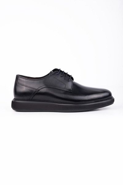 İmza Pantofi clasici cu șireturi antici, 100% piele, negri 1033245150