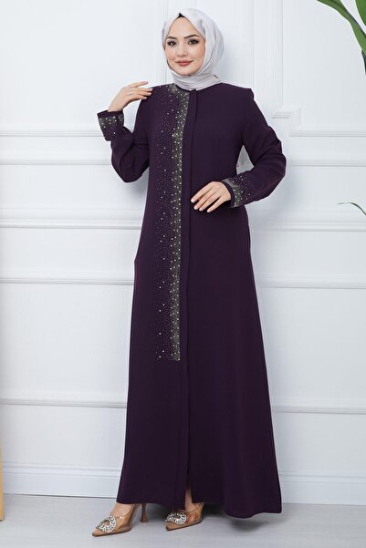 SENSTIL فيراس مرصع بأحجار لامعة مقاس كبير - برقوق SS2351