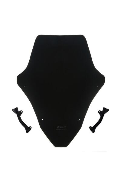 GP KOMPOZİT Gp Kompozit Siperlik Tur Camı Spor Siyah 55cm Honda Pcx 125 150 2021-2024