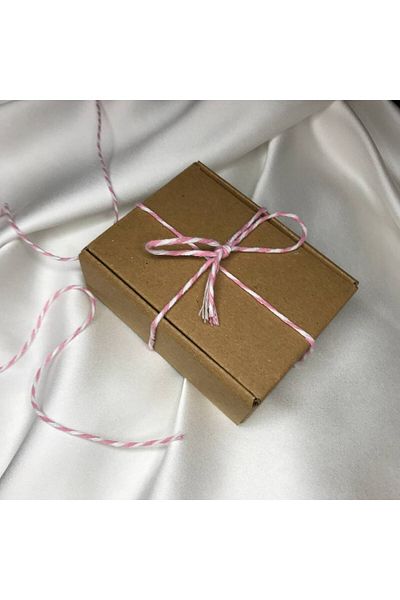 bisaccia 20 Meters Pink and White String - Packaging, Ornament and Bracelet