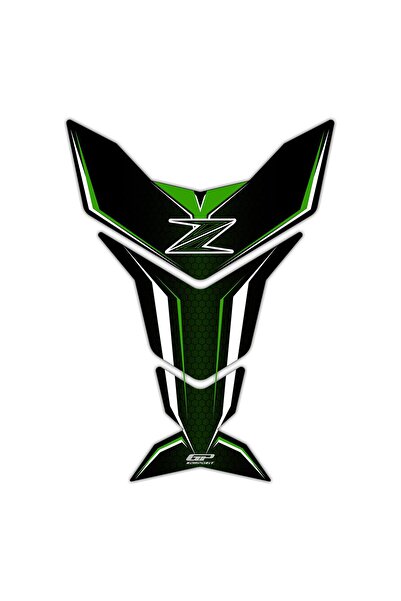 GP KOMPOZİT Kawasaki Z Serisi 2007-2024 Uyumlu Tank Pad Yeşil