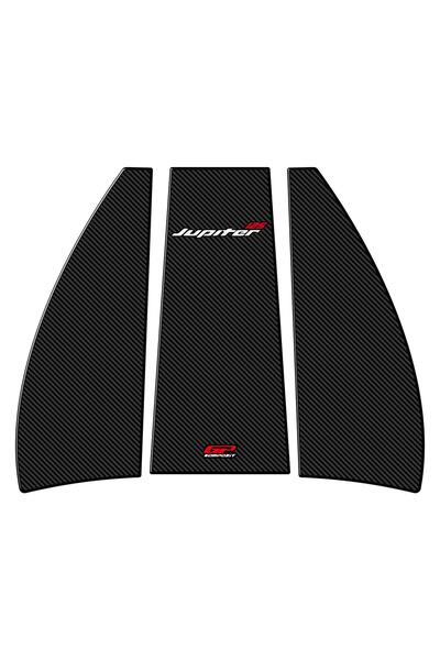 GP KOMPOZİT TVS Jupiter 110/125 2023-2024 Uyumlu Tank Pad Seti Karbon