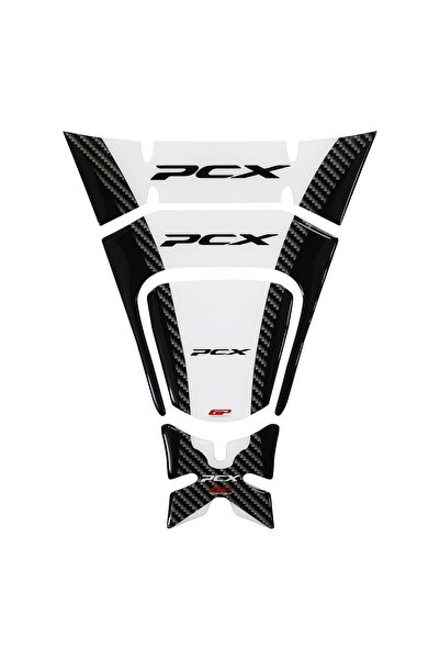 GP KOMPOZİT Honda PCX 125 / 150 2018-2020 Uyumlu Tank Pad Beyaz