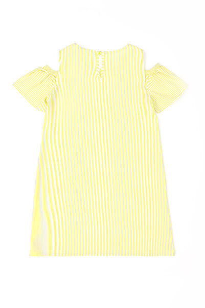 U.S. Polo Assn. Kız Çocuk Neon Sarı Kolsuz Dokuma Elbise 50269610-VR168