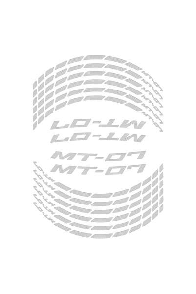 GP KOMPOZİT GP Kompozit Yamaha MT-07 2014-2023 Uyumlu Jant Şeridi Reflektif Gri