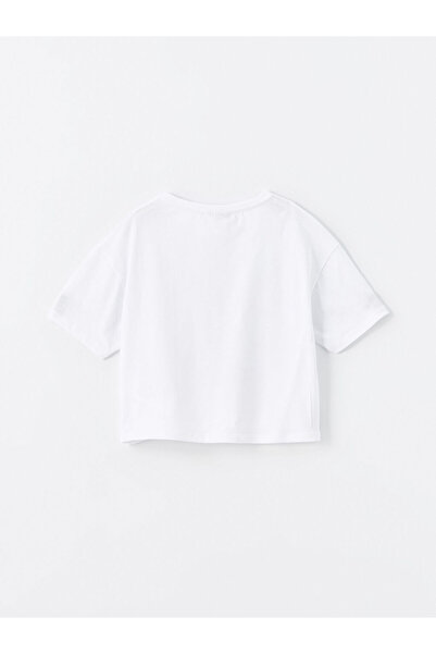 LC Waikiki Lilo & Stitch Print - Rövid ujjú, nyakú lány póló