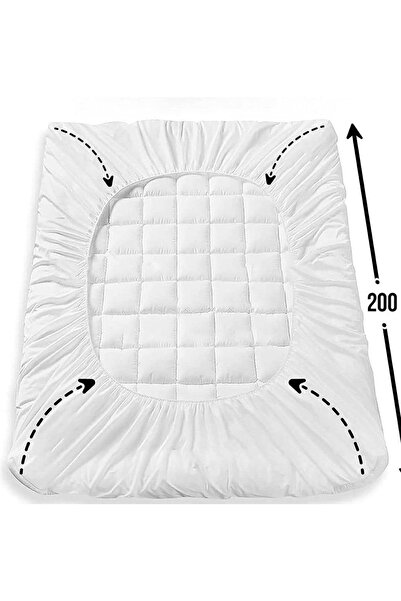 KOZZY HOME 1000gr Pofuduk Fitted,boyun Ve Kalça Ağrıları Için Yatak Ve Uyku Pedi, 2 Adet Yastık Kılıfı Hediyeli