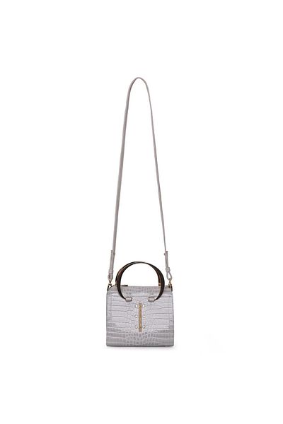 Matmazel Scheat Gray Women's Hand and Shoulder Bag