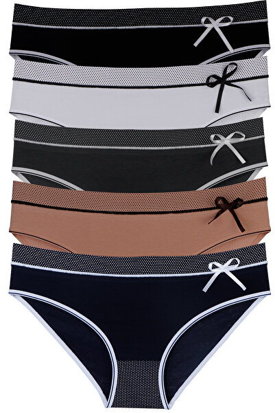 Nicoletta Cotton Lycra női bugyi - 5 db Mixcolor csomag