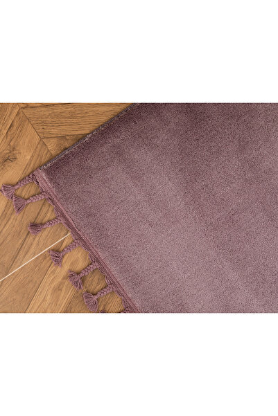 Madame Coco Carol Saçaklı Halı - Koyu Mürdüm - 200x300 Cm